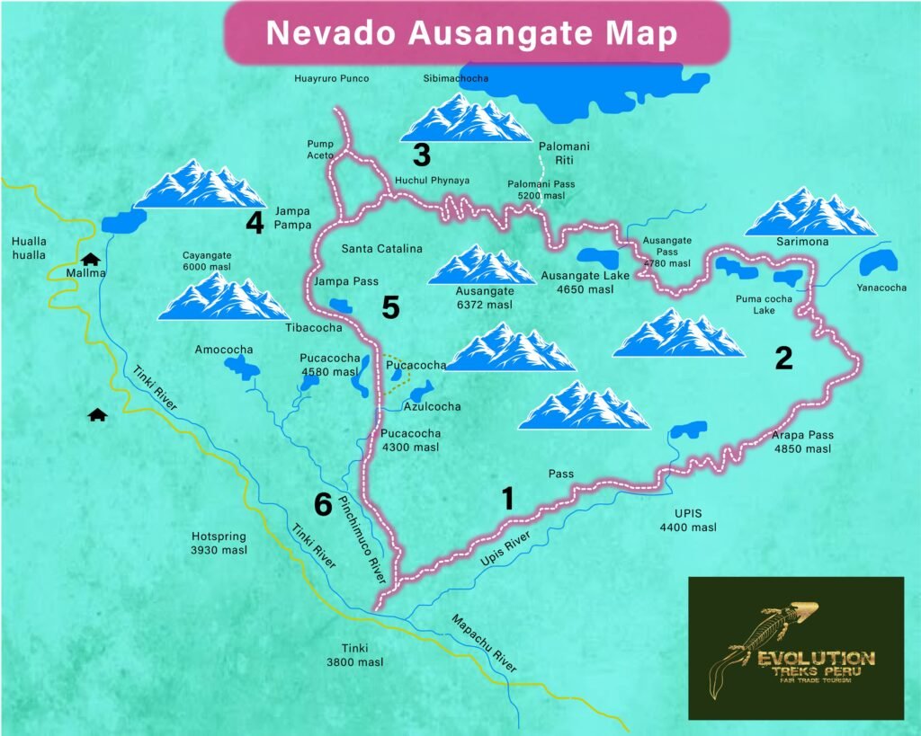 Nevado Auzangate Map
