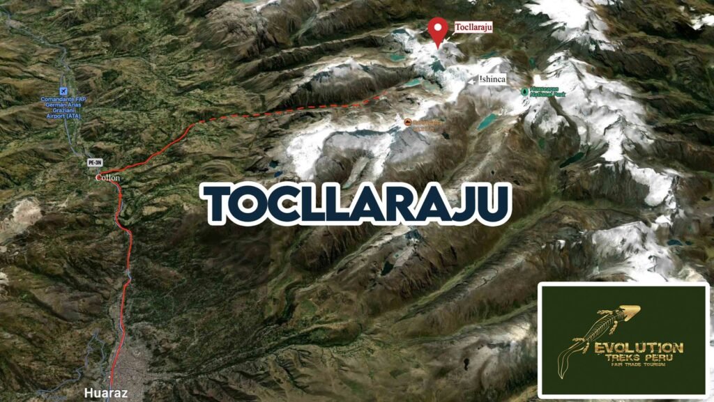 tocllaraju - Toure- Map